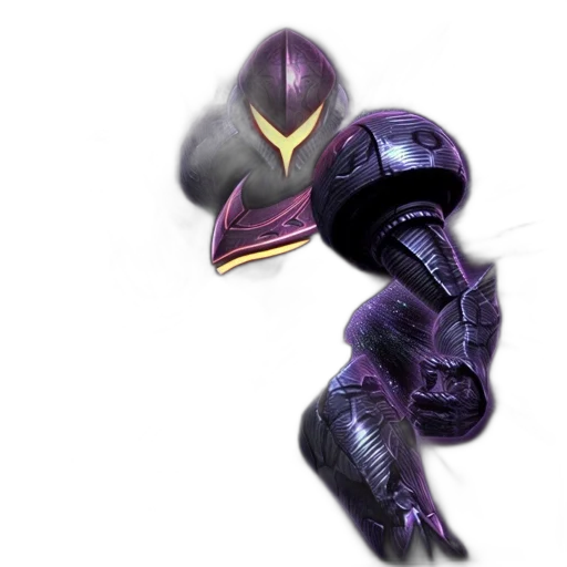 robot, weapon, mask, sword, concept art, 3d render, pixel art, dark transparent PNG cut-out