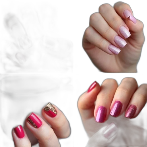 photorealistic, 3d render, pastel, monochrome, red, neon, collage, four transparent PNG cut-out