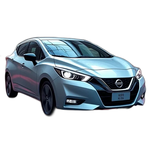 car, 3d render, photorealistic, technology, features, 2020, nissan, versa transparent PNG cut-out
