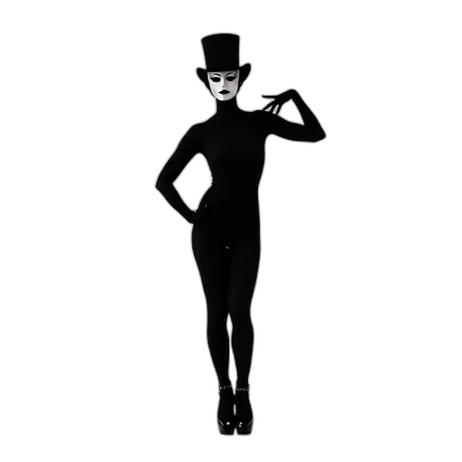 hat, dress, staff, mask, cartoon, concept art, comic book art, pixel art transparent PNG cut-out