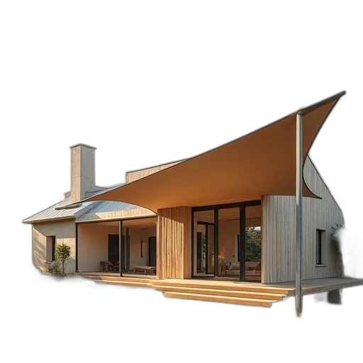 building, furniture, 3d render, concept art, photorealistic, image, house, sail transparent PNG cut-out