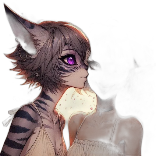 mask, creature, staff, face, watercolor, fantasy art, concept art, anime transparent PNG cut-out