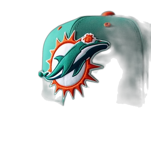 hat, mask, concept art, 3d render, fantasy art, game, miami, dolphins transparent PNG cut-out