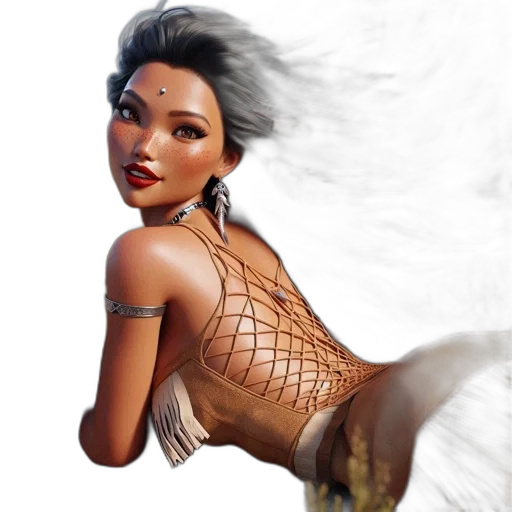 fantasy art, photorealistic, concept art, comic book art, golden, earth tones, animated, tribal transparent PNG cut-out
