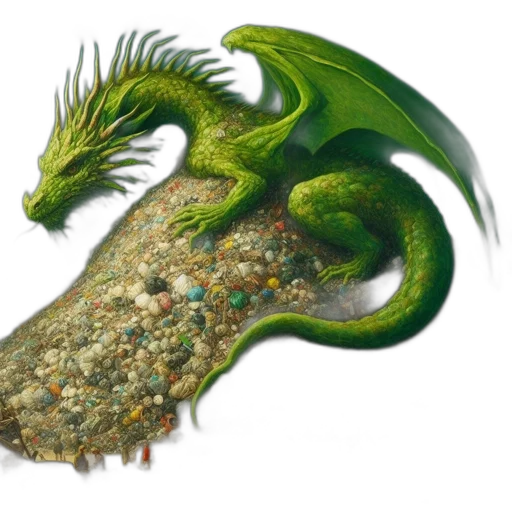 dragon, animal, creature, jewelry, fantasy art, concept art, photorealistic, 3d render transparent PNG cut-out