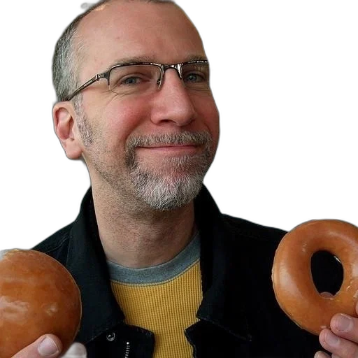 food, staff, weapon, jewelry, man, glasses, holds, two transparent PNG cut-out