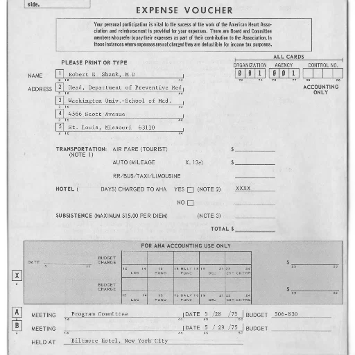 expense, voucher, form, fields, name, address, transportation, hotel transparent PNG cut-out