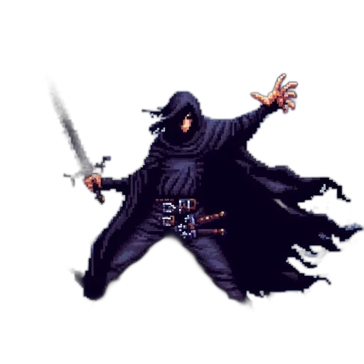 staff, sword, weapon, mask, pixel art, concept art, fantasy art, comic book art transparent PNG cut-out