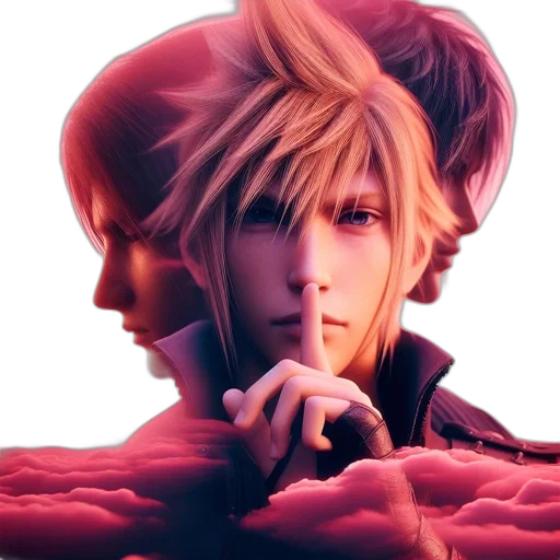 anime, concept art, fantasy art, photorealistic, fire, red, male, animated transparent PNG cut-out