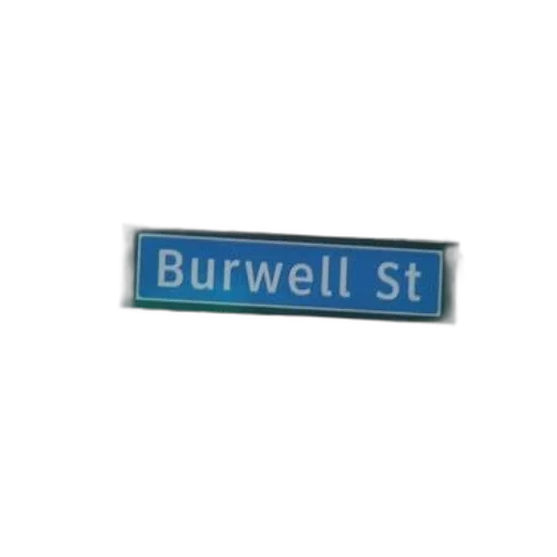 building, 3d render, city street, street, sign, burwell, displayed, front transparent PNG cut-out