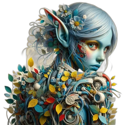 mask, jewelry, face, robot, fantasy art, concept art, photorealistic, cyberpunk transparent PNG cut-out