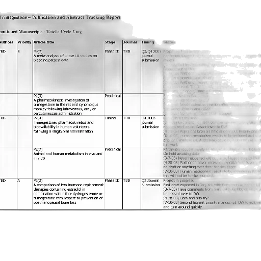 document, titled, trimegestone, publication, abstract, tracking, report, various transparent PNG cut-out