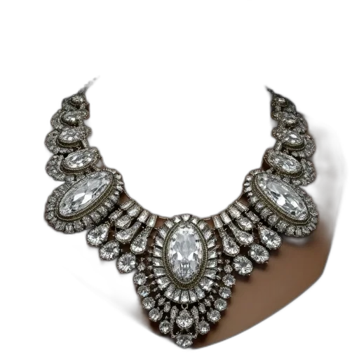 jewelry, crown, art, deco, necklace transparent PNG cut-out