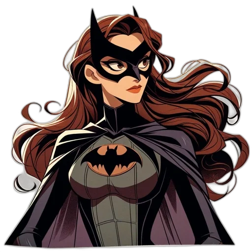 comic book art, cartoon, concept art, pixel art, figure, batman-style, costume, mask transparent PNG cut-out