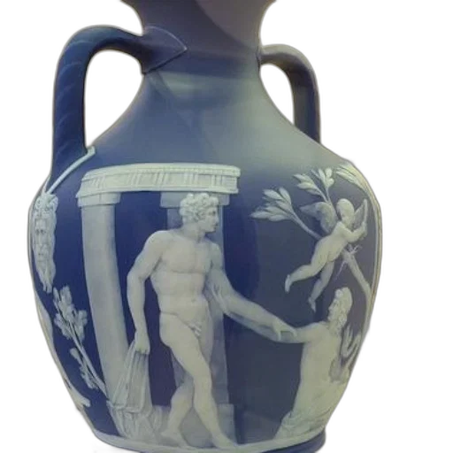 bottle, vaporwave, photorealistic, underwater, blue, vase, white, figures transparent PNG cut-out