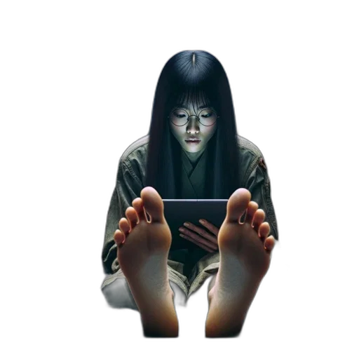 shoes, face, creature, mask, photorealistic, concept art, 3d render, oil painting transparent PNG cut-out