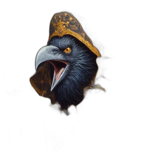 mask, hat, dragon, face, fantasy art, photorealistic, concept art, 3d render transparent PNG cut-out