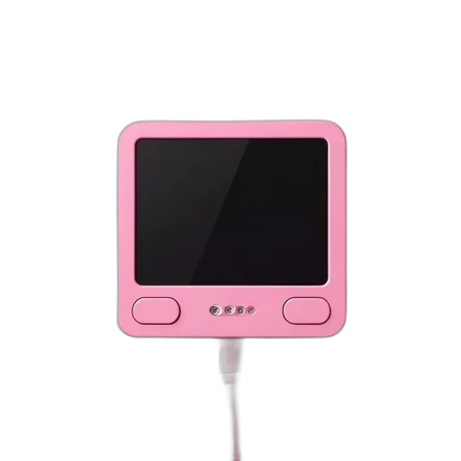 weapon, staff, jewelry, animal, 3d render, vaporwave, pink, digital transparent PNG cut-out