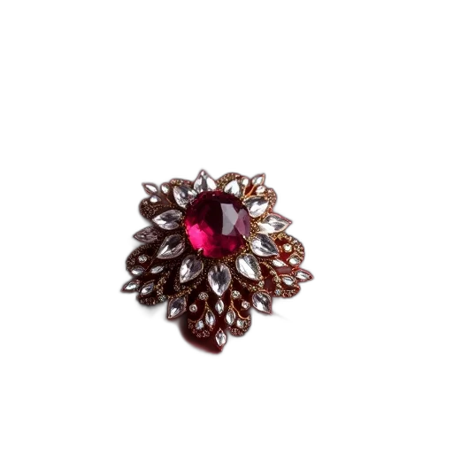 jewelry, crown, flower, staff, 3d render, red, scarf, large transparent PNG cut-out