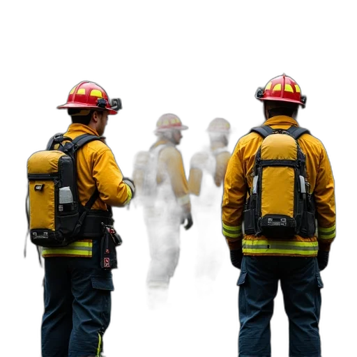 mask, staff, concept art, fog, fire, image, close-up, group transparent PNG cut-out
