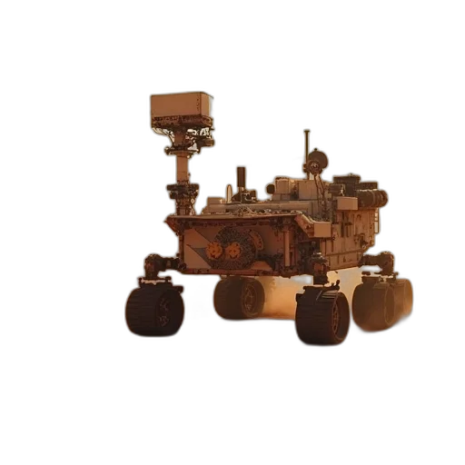 robot, car, furniture, 3d render, concept art, curiosity, rover, camera transparent PNG cut-out