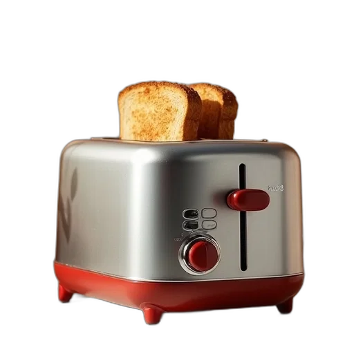food, robot, furniture, 3d render, photorealistic, brevillete, toast, top transparent PNG cut-out