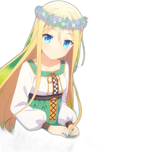 dress, dragon, staff, crown, anime, pixel art, fantasy art, 3d render transparent PNG cut-out