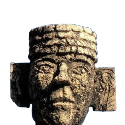 crown, face, mask, staff, 3d render, photorealistic, concept art, travel transparent PNG cut-out