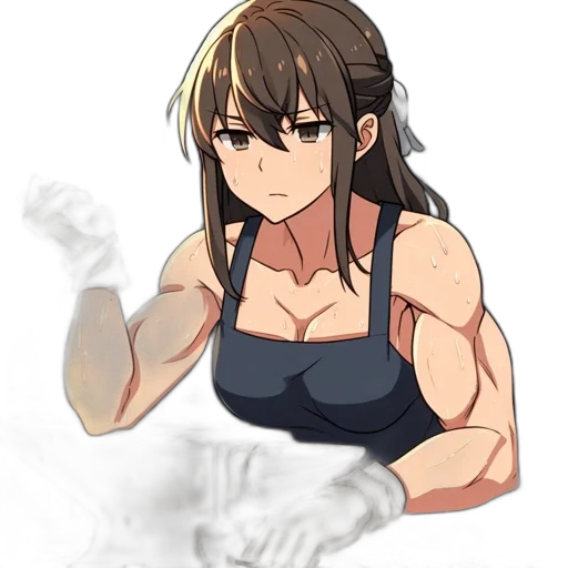 weapon, staff, dress, hair, anime, concept art, pixel art, cartoon transparent PNG cut-out