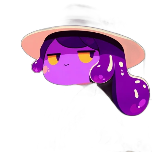 hat, creature, staff, umbrella, concept art, cartoon, pixel art, anime transparent PNG cut-out