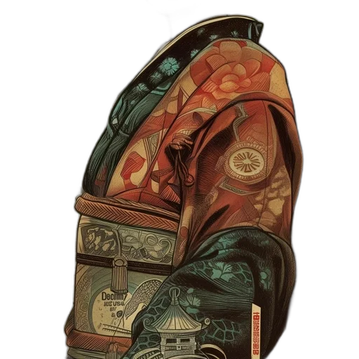 jacket, shoes, mask, car, concept art, fantasy art, comic book art, watercolor transparent PNG cut-out