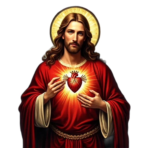 jewelry, photorealistic, sacred, heart transparent PNG cut-out