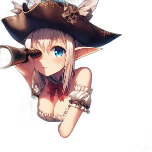 hat, staff, weapon, dragon, fantasy art, anime, concept art, pixel art transparent PNG cut-out
