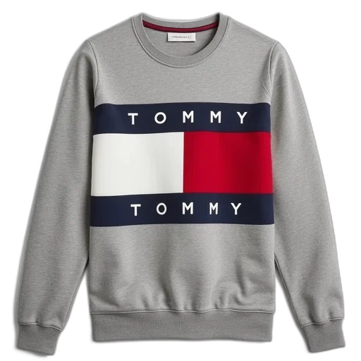 tommy, stripes, sweatshirt, heather transparent PNG cut-out