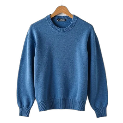 jacket, blue, jumper, crew, neck, neckline, looks, like transparent PNG cut-out