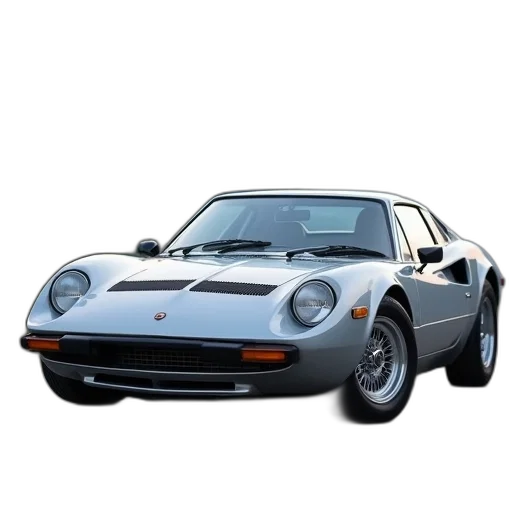 car, animal, photorealistic, 3d render, concept art, silver, compact, parked transparent PNG cut-out