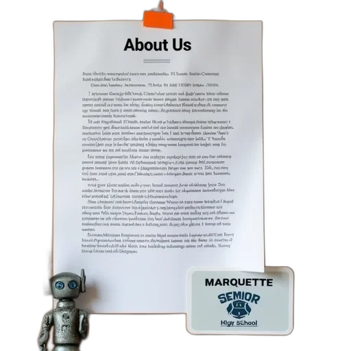 robot, bulletin, board, various, items, pinned, there, large transparent PNG cut-out