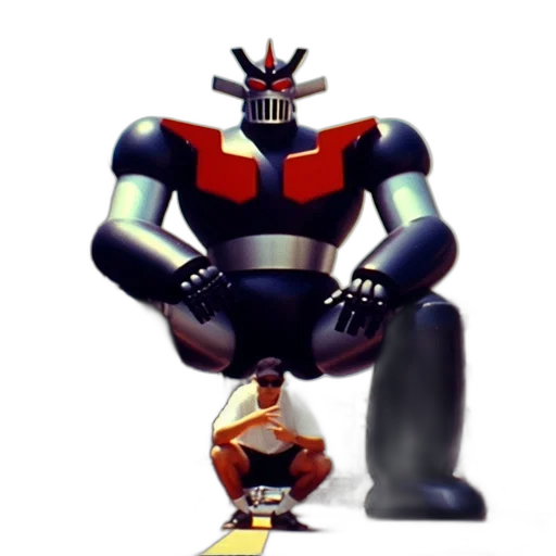 robot, weapon, staff, animal, concept art, 3d render, pixel art, comic book art transparent PNG cut-out