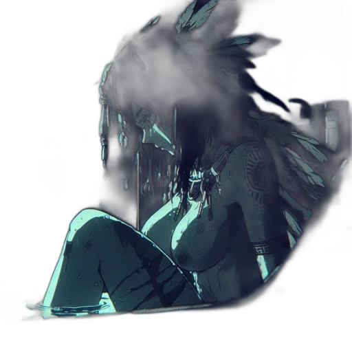 mask, dragon, creature, robot, concept art, cyberpunk, anime, pixel art transparent PNG cut-out