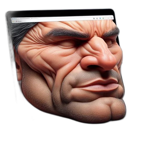 face, mask, hat, creature, 3d render, photorealistic, concept art, highly transparent PNG cut-out