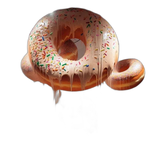 food, hat, crown, jewelry, 3d render, photorealistic, concept art, life-sized transparent PNG cut-out