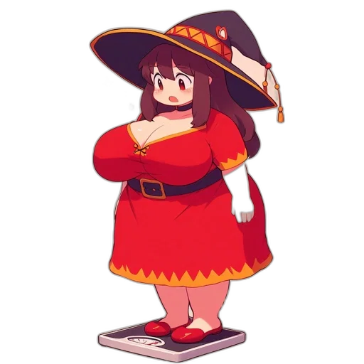 dress, hat, staff, weapon, pixel art, concept art, anime, fantasy art transparent PNG cut-out