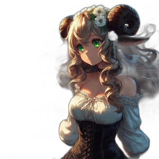 dress, staff, crown, mask, fantasy art, anime, concept art, pixel art transparent PNG cut-out