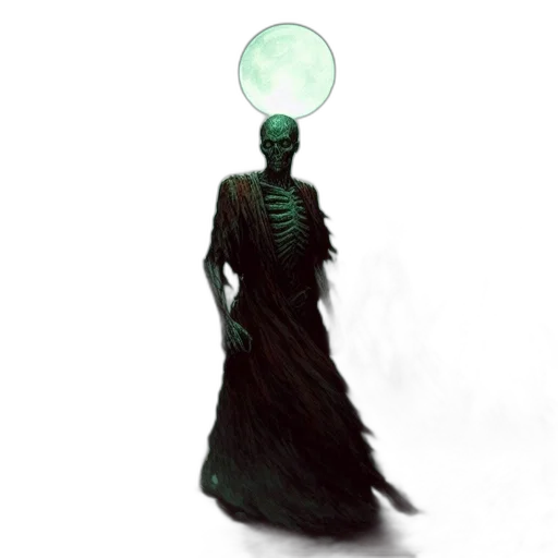 creature, dress, staff, mask, concept art, fantasy art, pixel art, comic book art transparent PNG cut-out