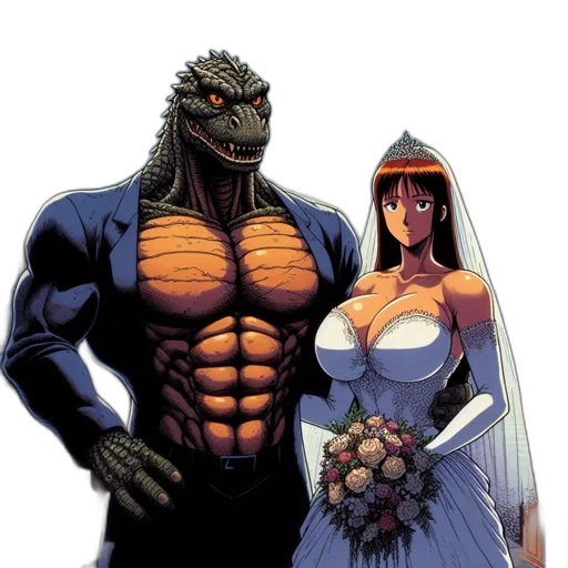 dress, comic book art, concept art, fantasy art, pixel art, bride, cathedral, giant transparent PNG cut-out