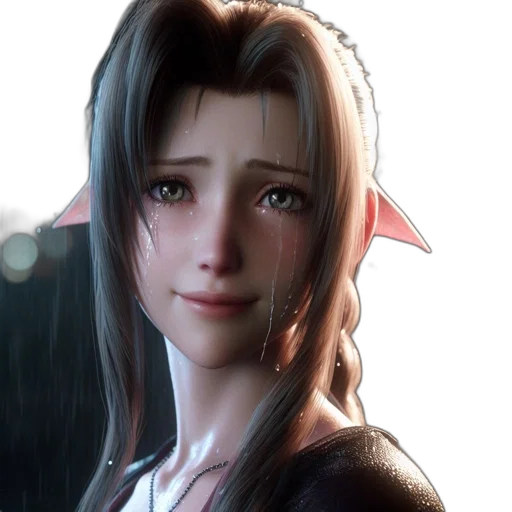 face, concept art, photorealistic, fantasy art, anime, elven-like, female, animated transparent PNG cut-out