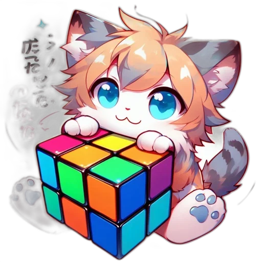 pixel art, anime, vaporwave, fantasy art, adorable, anime-style, creature, resembling transparent PNG cut-out