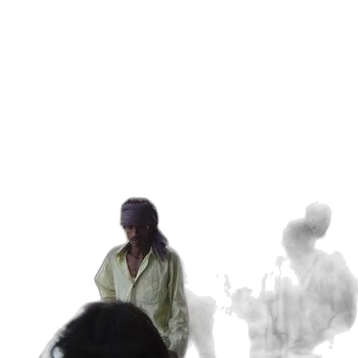 jacket, staff, umbrella, face, photorealistic, concept art, 3d render, vaporwave transparent PNG cut-out