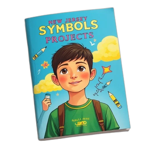 book, cover, features, colorful, illustration, young, boy, green transparent PNG cut-out