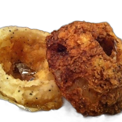 food, crown, jewelry, close-up, fried, chicken, piece, side transparent PNG cut-out